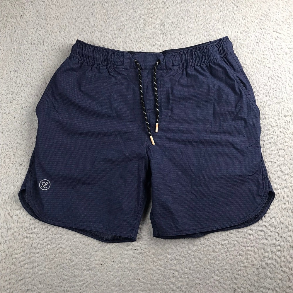 Legends Luka Shorts Mens L Navy 7" Athletic Performance Lined Gym Training